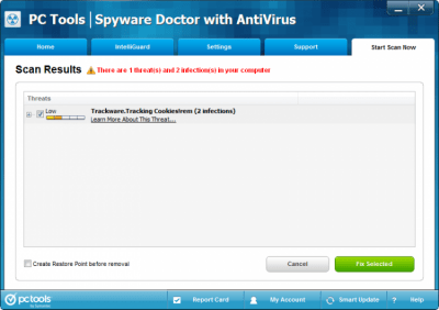 Screenshot of the application Spyware Doctor with AntiVirus - #2