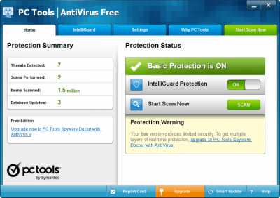 Screenshot of the application AntiVirus Free - #1