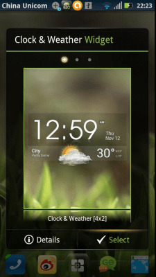 Screenshot of the application EZ Clock & Weather Widget - #3