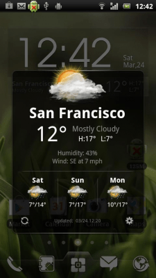 Screenshot of the application EZ Clock & Weather Widget - #5