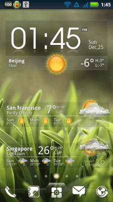 Screenshot of the application EZ Clock & Weather Widget - #6