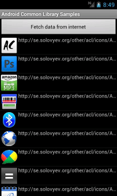 Screenshot of the application Android Common Library - #3