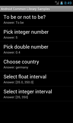 Screenshot of the application Android Common Library - #4