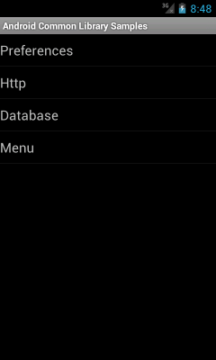 Screenshot of the application Android Common Library - #5