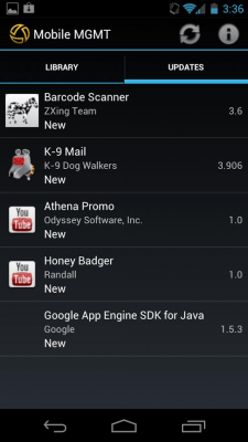 Screenshot of the application Symantec Mobile Management - #3