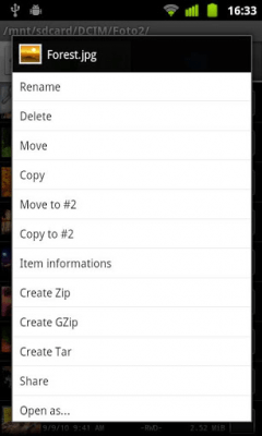 Screenshot of the application Dual File Manager XT - #5