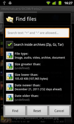 Screenshot of the application Dual File Manager XT - #6
