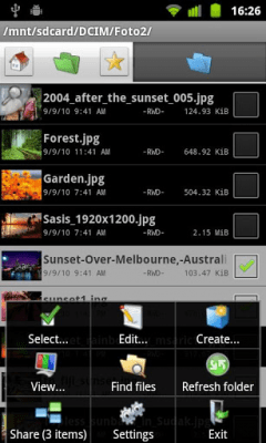 Screenshot of the application Dual File Manager XT - #7