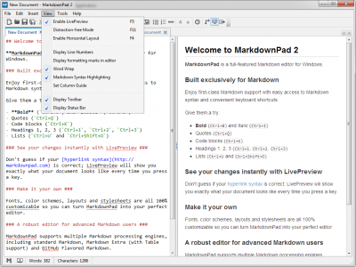 Screenshot of the application MarkdownPad - #3
