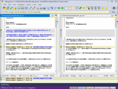 Screenshot of the application ExamDiff Pro - #4
