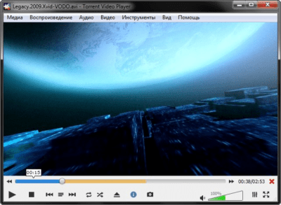 Screenshot of the application Torrent Video Player - #1