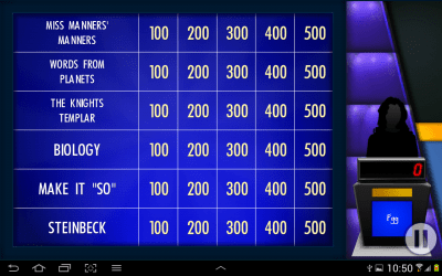 Screenshot of the application Jeopardy! - #6