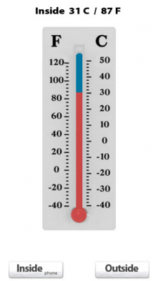 Screenshot of the application Thermometer Classic - #2