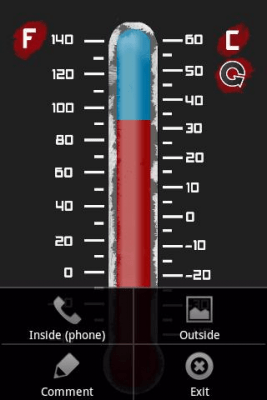 Screenshot of the application Classic thermometer - #2