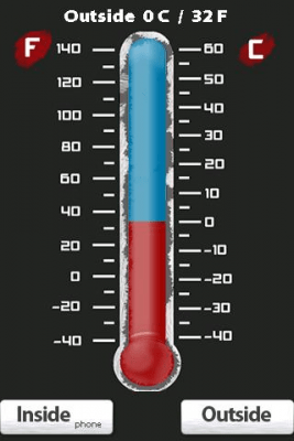 Screenshot of the application Thermometer Dark - #2