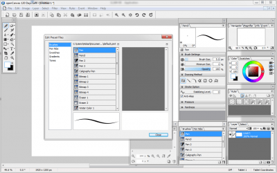 Screenshot of the application openCanvas - #4