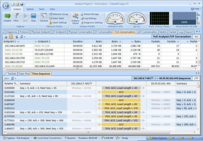 Screenshot of the application Colasoft Capsa - #1