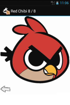 Screenshot of the application How to draw: Angry Birds - #1