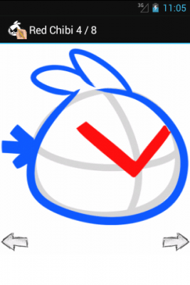 Screenshot of the application How to draw: Angry Birds - #2