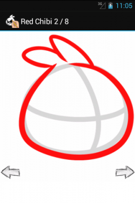 Screenshot of the application How to draw: Angry Birds - #3