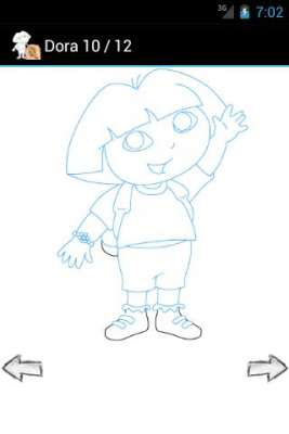 Screenshot of the application How to draw: cartoon characters - #5