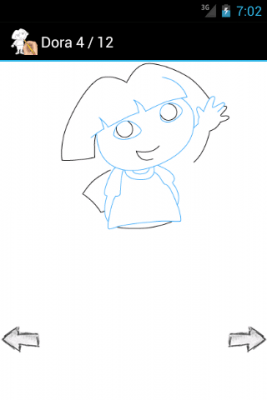 Screenshot of the application How to draw: cartoon characters - #7