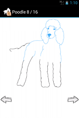 Screenshot of the application How to Draw Pets - #4