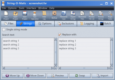 Screenshot of the application String-O-Matic - #2