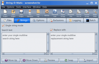 Screenshot of the application String-O-Matic - #3