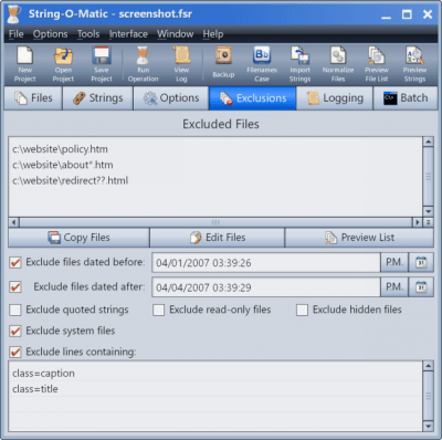 Screenshot of the application String-O-Matic - #5