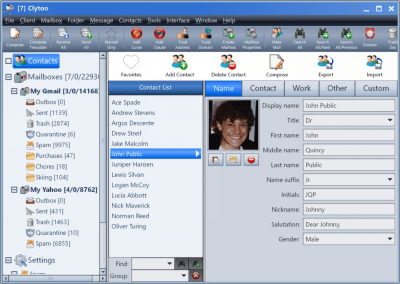 Screenshot of the application Clyton - #4
