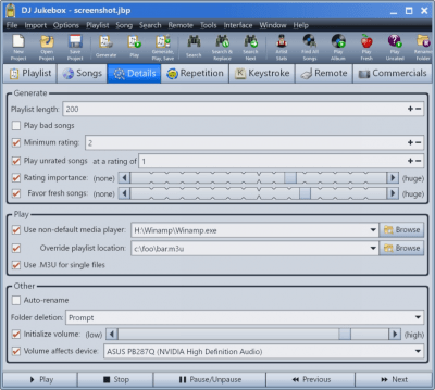Screenshot of the application DJ Jukebox - #3