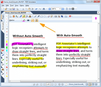 Screenshot of the application PDF Annotator - #1