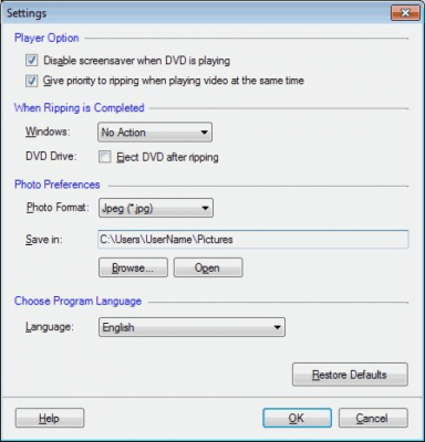 Screenshot of the application Rip DVD Plus - #6
