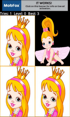 Screenshot of the application Princess Memory Game - #4