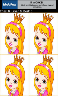 Screenshot of the application Princess Memory Game - #5