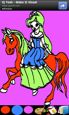 Screenshot of the application Coloring for children princesses - #4