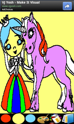 Screenshot of the application Coloring for children princesses - #7