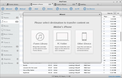 Screenshot of the application AnyTrans - #5