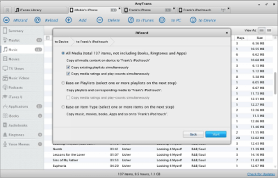 Screenshot of the application AnyTrans - #7