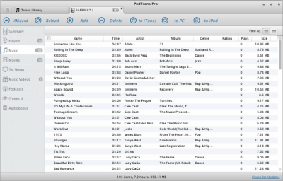 Screenshot of the application PodTrans Pro - #3