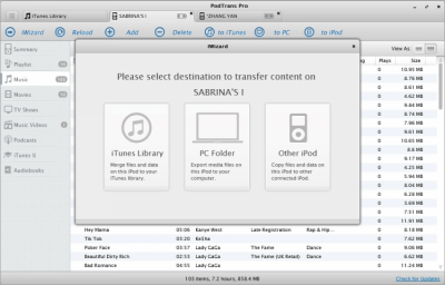 Screenshot of the application PodTrans Pro - #5