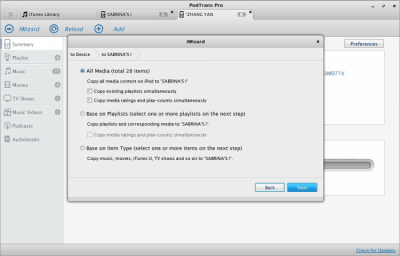 Screenshot of the application PodTrans Pro - #6