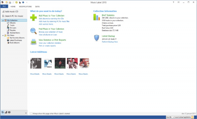 Screenshot of the application Music Label 2018 - #5