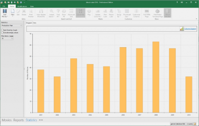 Screenshot of the application Movie Label 2018 - #3