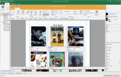 Screenshot of the application Movie Label 2018 - #4