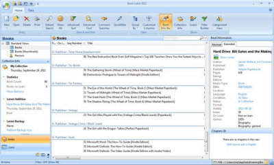 Screenshot of the application Book Label 2012 - #5