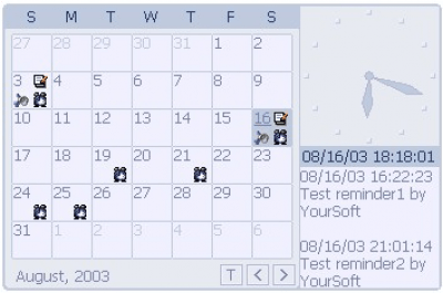 Screenshot of the application HyperCalendar Free - #1