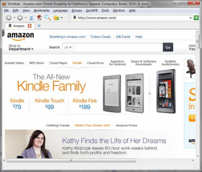 Screenshot of the application SlimBoat - #3