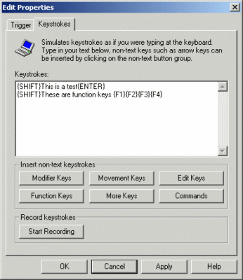 Screenshot of the application MultiMacro - #4